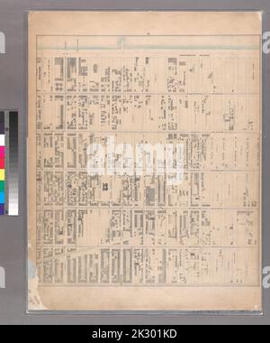 Cartographic, Maps. 1867. Lionel Pincus and Princess Firyal Map Division Sheet 11: Bounded by Fifty Ninth Street, Seventh Avenue, W. Fortieth Street and Thirteenth Avenue. Stock Photo