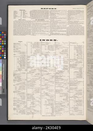 Cartographic, Maps. 1884 - 1936. Lionel Pincus and Princess Firyal Map Division. Fire insurance , New York (State), Real property , New York (State), Cities & towns , New York (State) Report, Index Stock Photo