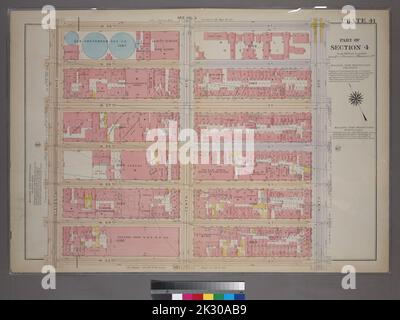 Cartographic Maps 1920 Lionel - Cartographic Maps 1920 Lionel Pincus And Princess Firyal Map Division Manhattan New York Ny Real Property New York State New York New York Ny Plate 41 Part Of Section 4 Bounded By W 59th Street Ninth Avenue W 53rd Street And Eleventh Avenue 2k30ab9