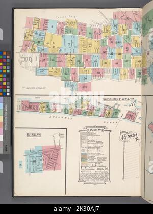 Cartographic, Maps. 1884 - 1936. Lionel Pincus and Princess Firyal Map Division. Fire insurance , New York (State), Real property , New York (State), Cities & towns , New York (State) Key Stock Photo