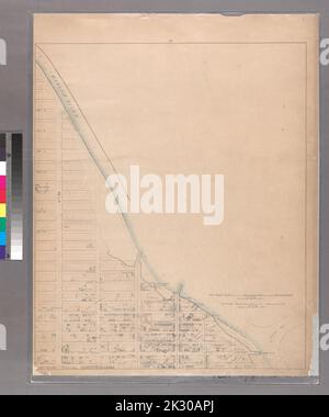 Cartographic, Maps. 1867. Lionel Pincus and Princess Firyal Map Division Sheet 18: Bounded by 149th Street, (Harlem River,Bulk Head & Pier Lane), E. Hundred & Twenty Fourth Street. Stock Photo