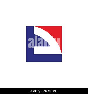 letter t square colorful logo vector Stock Vector