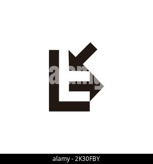 letter t motion arrow geometric design logo vector Stock Vector