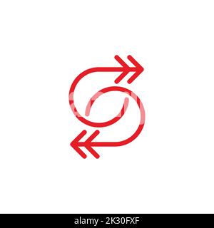 letter s bow arrow motion line logo vector Stock Vector