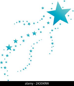 Shooting Star Creative Logos Stock Vector
