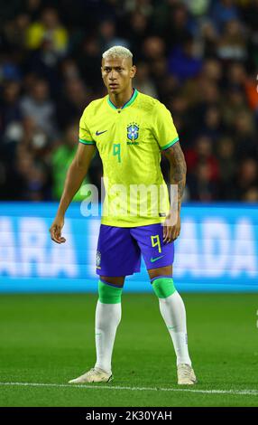 Le Harve, France, 23rd September 2022. Richarlison of Brazil during the International Friendly match at Stade Oceane, Le Harve. Picture credit should read: David Klein / Sportimage Credit: Sportimage/Alamy Live News Stock Photo