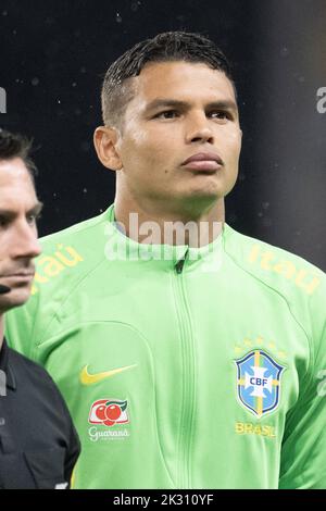 Le Havre, France. 24th Sep, 2022. Thiago Silva of Brazil during the International Friendly match between Brazil and Ghana at Stade Oceane, on September 23, 2022 in Le Havre, France. Photo by David Niviere/ABACAPRESS.COM Credit: Abaca Press/Alamy Live News Stock Photo