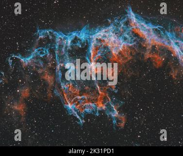 Bat Nebula in the Eastern Veil Stock Photo