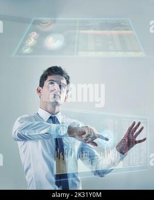 The future is now - Touchscreen technology Stock Photo