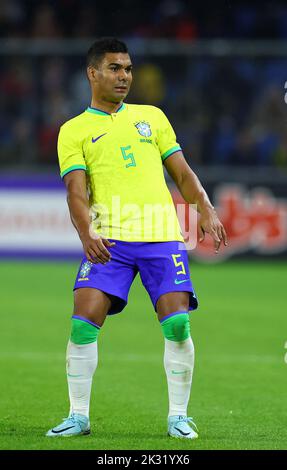 Le Harve, France, 23rd September 2022. Casemiro of Brazil during the International Friendly match at Stade Oceane, Le Harve. Picture credit should read: David Klein / Sportimage Credit: Sportimage/Alamy Live News Stock Photo