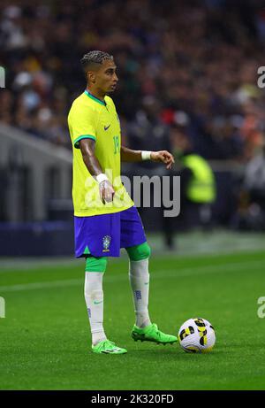 Le Harve, France, 23rd September 2022. Raphinha of Brazil during the International Friendly match at Stade Oceane, Le Harve. Picture credit should read: David Klein / Sportimage Credit: Sportimage/Alamy Live News Stock Photo