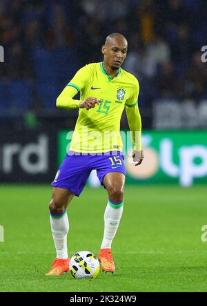 Le Harve, France, 23rd September 2022. Fabinho of Brazil during the International Friendly match at Stade Oceane, Le Harve. Picture credit should read: David Klein / Sportimage Credit: Sportimage/Alamy Live News Stock Photo