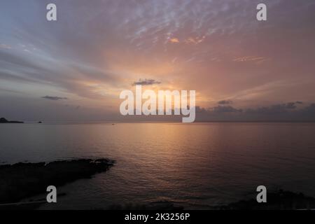 morning sky before sunrise over the sea Stock Photo