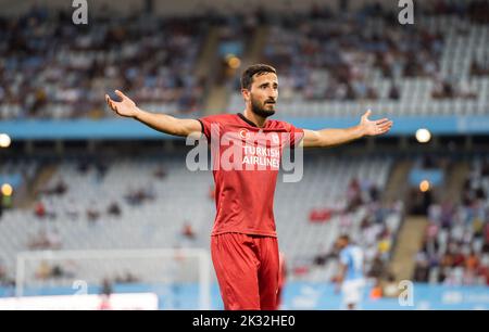 Malmoe, Sweden. 18th, August 2022. Caner Osmanpasa (88) of Sivasspor FF seen during the UEFA Europa League qualification match between Malmö FF and Sivasspor at Eleda Stadion in Malmö. (Photo credit: Gonzales Photo - Joe Miller).