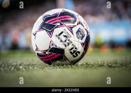 Malmoe, Sweden. 18th, August 2022. The match ball from Select at the UEFA Europa League qualification match between Malmö FF and Sivasspor at Eleda Stadion in Malmö. (Photo credit: Gonzales Photo - Joe Miller).