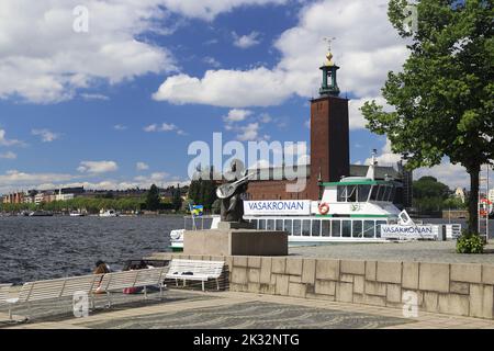 Stockholm City Hall (Stockholms Stadshus) On Sunny Evening