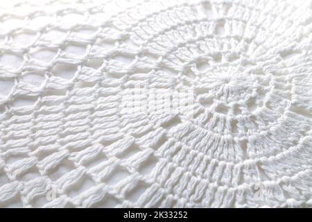 White cotton knitted cloth texture Stock Photo
