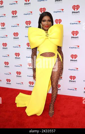 Las Vegas, United States. 23rd Sep, 2022. Coco Montrose arrives for the iHeartRadio Music Festival at T-Mobile Arena in Las Vegas, Nevada on Friday, September 23, 2022. Photo by James Atoa/UPI Credit: UPI/Alamy Live News Stock Photo