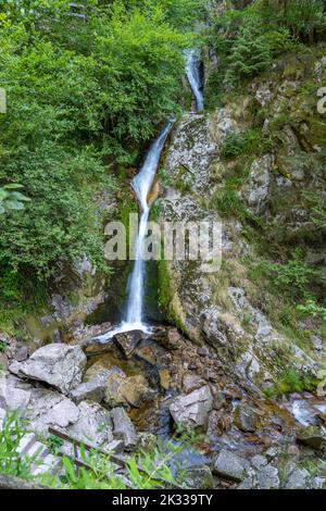 Die Allerheiligen Wasserfälle bei Oppenau, Schwarzwald, Baden-Württemberg, Deutschland |   The All Saints Waterfalls near Oppenau, Black Forest, Baden Stock Photo