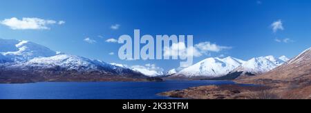 United Kingdom. Scotland. Highlands. Loch Cluanie. Stock Photo