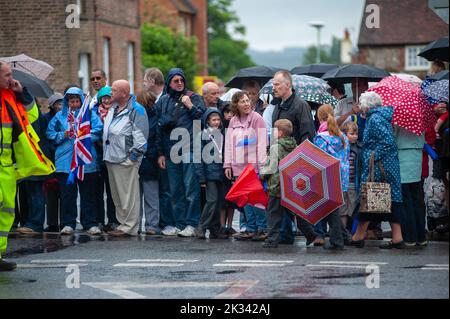 Wallingford Olympic Torch Procession, July 10th 2012 Stock Photo