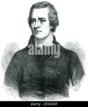 William Pitt the Younger Portrait British Prime Minister 1759 – 1806 19th century illustration Stock Photo