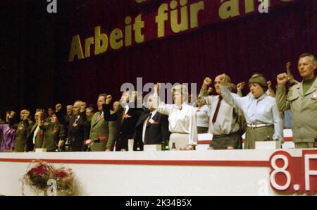 Hamburg. 8th Party Congress of the German Communist Party (DKP) on 4. 5. 1986 Stock Photo