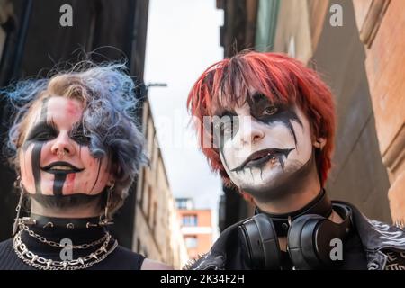 Glasgow, Scotland, UK. 24th September 2022: Stylish characters in Buchanan Street. Credit: Skully/17�Թ����� Live News Stock Photo