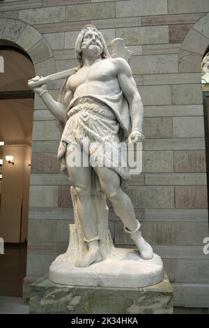 Stockholm, Sweden, September 2022: Various statues displayed at the Swedish National Museum of Fine Arts (Nationalmuseum) Stock Photo