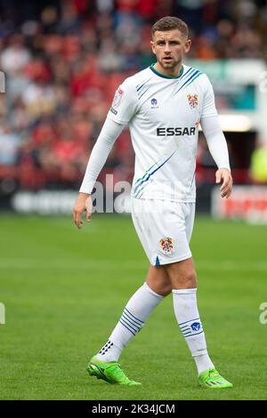 Walsall, UK. 24th Sep, 2022. Reece McAlear #8 of Tranmere Rovers during the Sky Bet League 2 match Walsall vs Tranmere Rovers at Banks's Stadium, Walsall, United Kingdom, 24th September 2022 (Photo by Phil Bryan/News Images) in Walsall, United Kingdom on 9/24/2022. (Photo by Phil Bryan/News Images/Sipa USA) Credit: Sipa USA/Alamy Live News Stock Photo