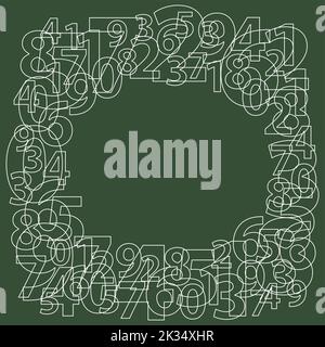 Numbers Background Frame Abstract background consisting of numbers Stock Vector Image & Art - Alamy