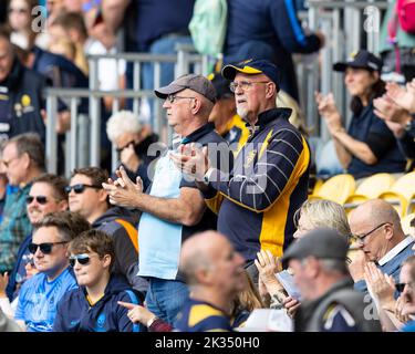 Worcester, UK. 24th Sep, 2022. Worcester Warriors supporters during the Gallagher Premiership match Worcester Warriors vs Newcastle Falcons at Sixways Stadium, Worcester, United Kingdom, 24th September 2022 (Photo by Nick Browning/News Images) in Worcester, United Kingdom on 9/24/2022. (Photo by Nick Browning/News Images/Sipa USA) Credit: Sipa USA/Alamy Live News Stock Photo