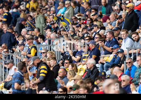 Worcester, UK. 24th Sep, 2022. Worcester Warriors supporters during the Gallagher Premiership match Worcester Warriors vs Newcastle Falcons at Sixways Stadium, Worcester, United Kingdom, 24th September 2022 (Photo by Nick Browning/News Images) in Worcester, United Kingdom on 9/24/2022. (Photo by Nick Browning/News Images/Sipa USA) Credit: Sipa USA/Alamy Live News Stock Photo