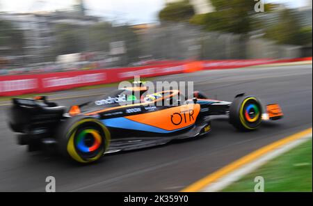 Ferrari on top down under at the Australian Formula One Grand Prix Featuring: Lando Norris Where: Melbourne, Australia When: 10 Apr 2022 Credit: WENN Stock Photo