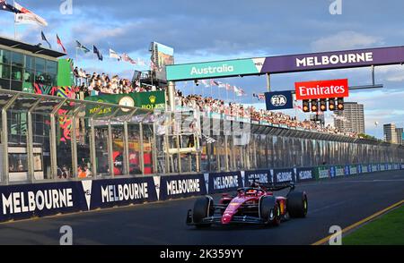 Ferrari on top down under at the Australian Formula One Grand Prix Featuring: Charles Leclerc Where: Melbourne, Australia When: 10 Apr 2022 Credit: WENN Stock Photo