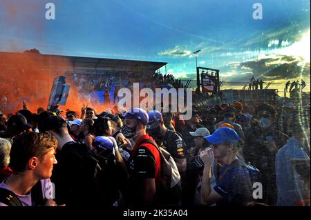 Ferrari on top down under at the Australian Formula One Grand Prix Featuring: Atmosphere Where: Melbourne, Australia When: 10 Apr 2022 Credit: WENN Stock Photo