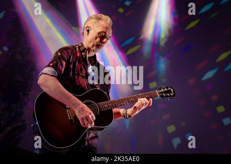 CROYDON, ENGLAND: Nick Mason's Saucerful of Secrets perform at Fairfield Halls during the last date on the UK tour. Featuring: Gary Kemp Where: London, United Kingdom When: 11 May 2022 Credit: Neil Lupin/WENN Stock Photo