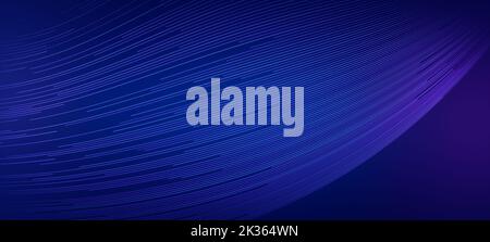 High speed data or code line on blue abstract technology background. Stock Photo
