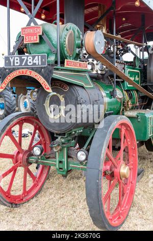 Cut out steam engine showing how it works at the Railway museum Delhi ...