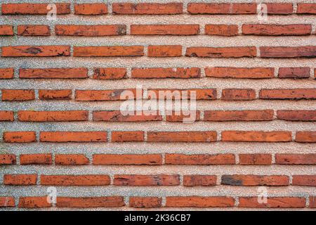 Background from a wall made of red clinker bricks Stock Photo