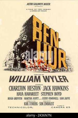 Ben-Hur 1959.  Ben-Hur Movie Poster Stock Photo