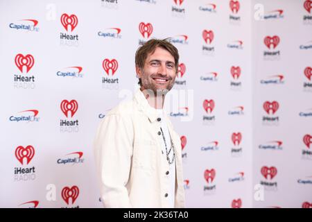 Las Vegas, United States. 24th Sep, 2022. LAS VEGAS, NEVADA, USA - SEPTEMBER 24: Ryan Hurd poses in the press room at the 2022 iHeartRadio Music Festival - Night 2 held at the T-Mobile Arena on September 24, 2022 in Las Vegas, Nevada, United States. (Photo by Xavier Collin/Image Press Agency) Credit: Image Press Agency/Alamy Live News Stock Photo