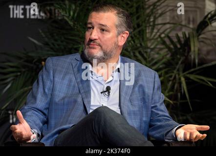 Austin, Texas, USA. 24th Sep, 2022. U.S. Senator TED CRUZ (R-TX) speaks at the 2022 Texas Tribune Festival, the three-day gathering of notables from the worlds of politics and public policy.(Credit Image: © Brian Cahn/ZUMA Press Wire) Stock Photo