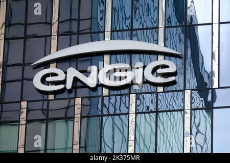 Brussels, Belgium. 25th Sep, 2022. Exterior view of building of French gas and power group Engie company in Brussels, Belgium on September 25, 2022. Credit: ALEXANDROS MICHAILIDIS/Alamy Live News Stock Photo