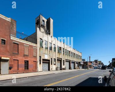 Industrial buildings near Brooklyn Navy Yard Stock Photo