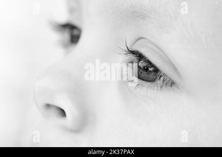 detailed image of a human eye of a small child Stock Photo