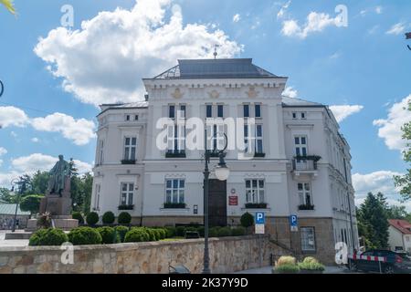 Krosno, Poland - June 12, 2022: City hall of Krosno city. Stock Photo