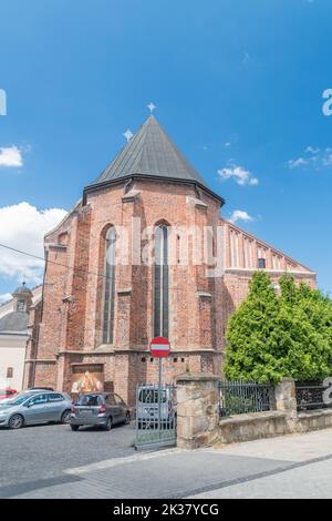 Krosno, Poland - June 12, 2022: Holy Trinity church in Krosno. Stock Photo