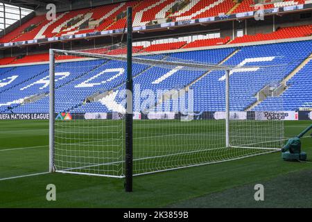 General view of Cardiff City Stadium, Venue of tonight's Match during the UEFA Nations League Group A4 match between Wales vs Poland at Cardiff City Stadium, Cardiff, United Kingdom, 25th September 2022  (Photo by Mike Jones/News Images)