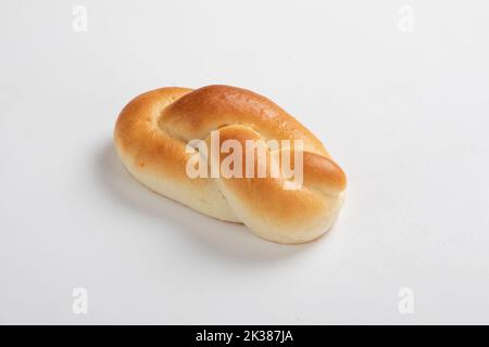 Dried fruit bun isolated on white background Stock Photo